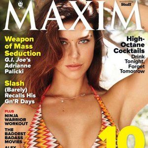 Maxim USA Magazine ADRIANNE PALICKI 10 Sexiest Women in Universe June 2012